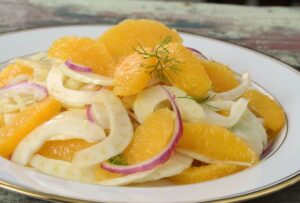 Ensalada de naranja con bacalao